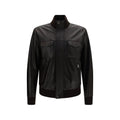 Dolce & Gabbana Brown Lamb Ovis Aries Aries Leather Jacket