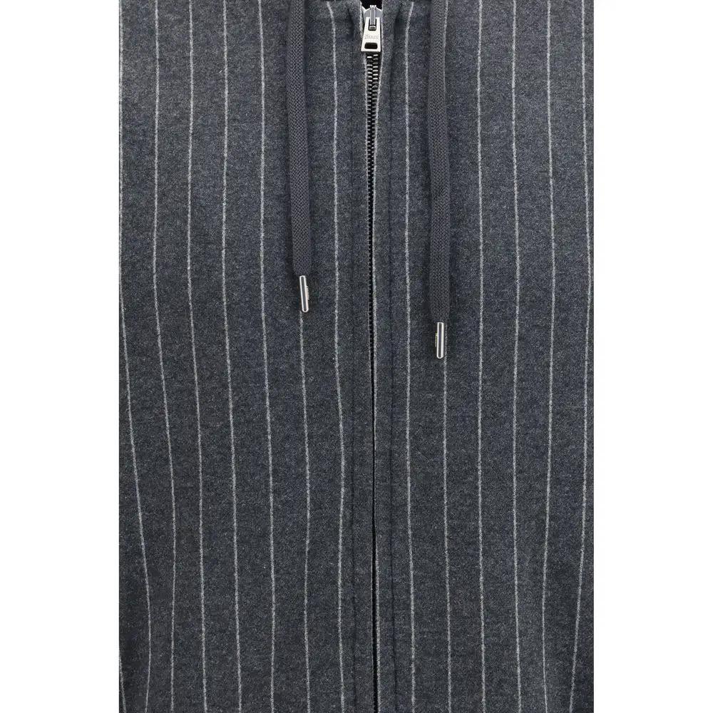 Herno Gray Cotton Sweatshirt