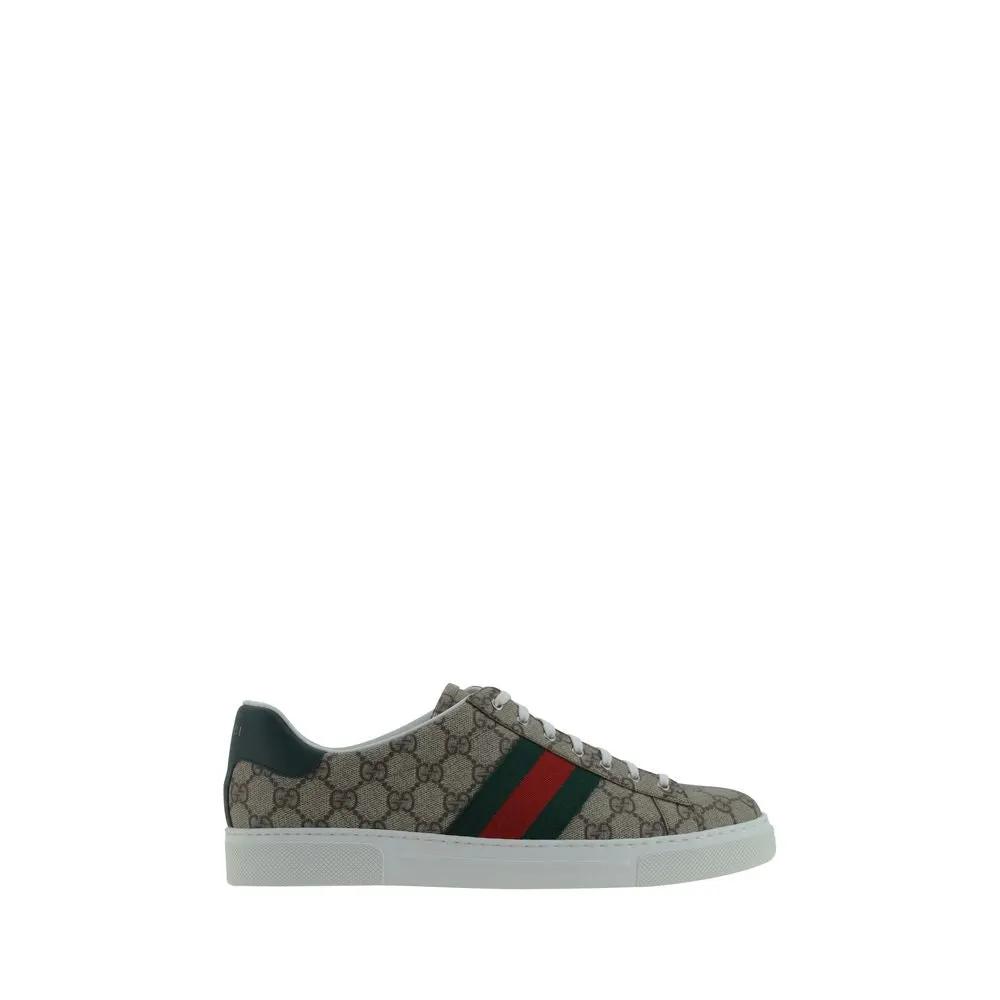 Gucci Gucci Beige Polyethylene Low Top Sneakers