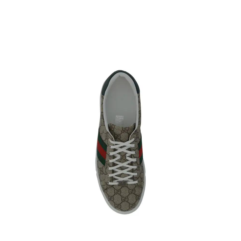 Gucci Gucci Beige Polyethylene Low Top Sneakers