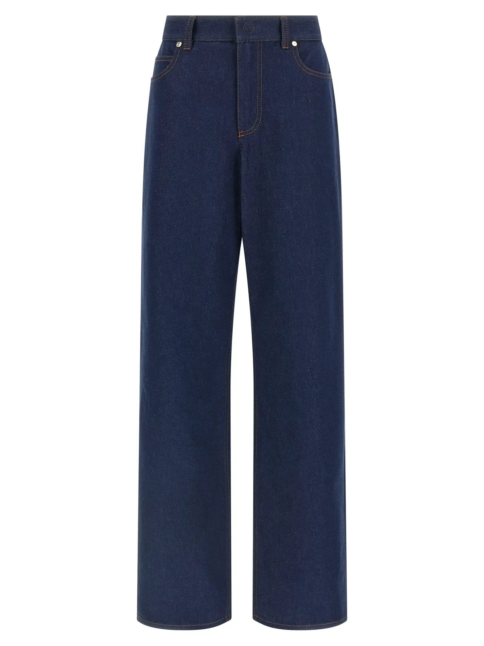 Fendi Fendi Blue Cotton Jeans Denim