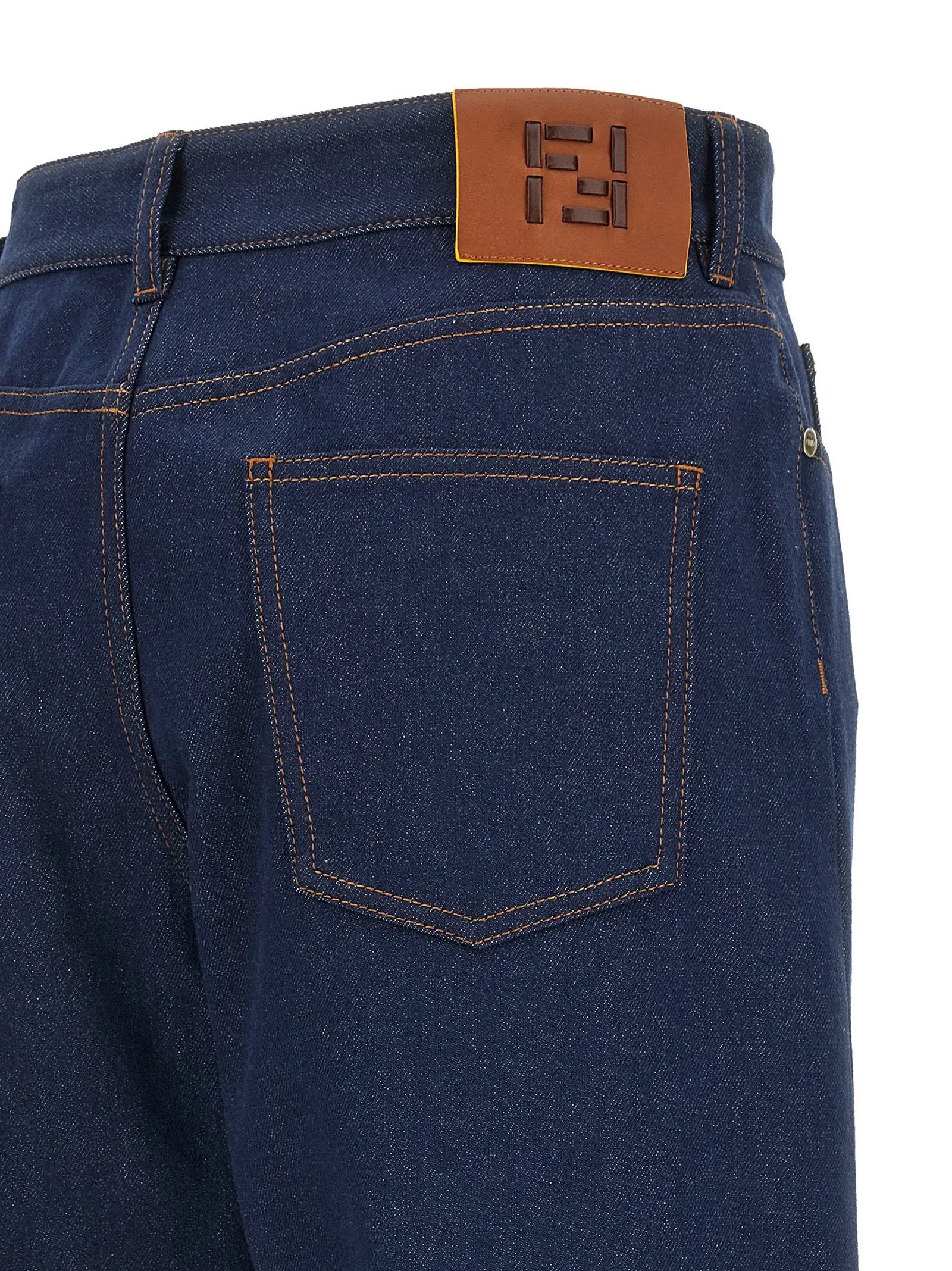 Fendi Fendi Blue Cotton Jeans Denim