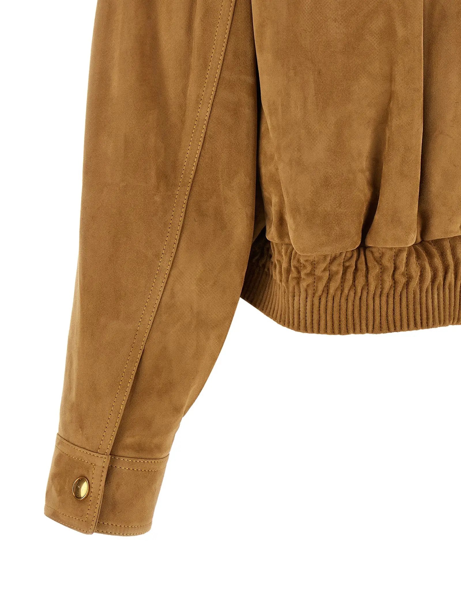 Versace Versace Brown Lamb Leather Leather Jacket
