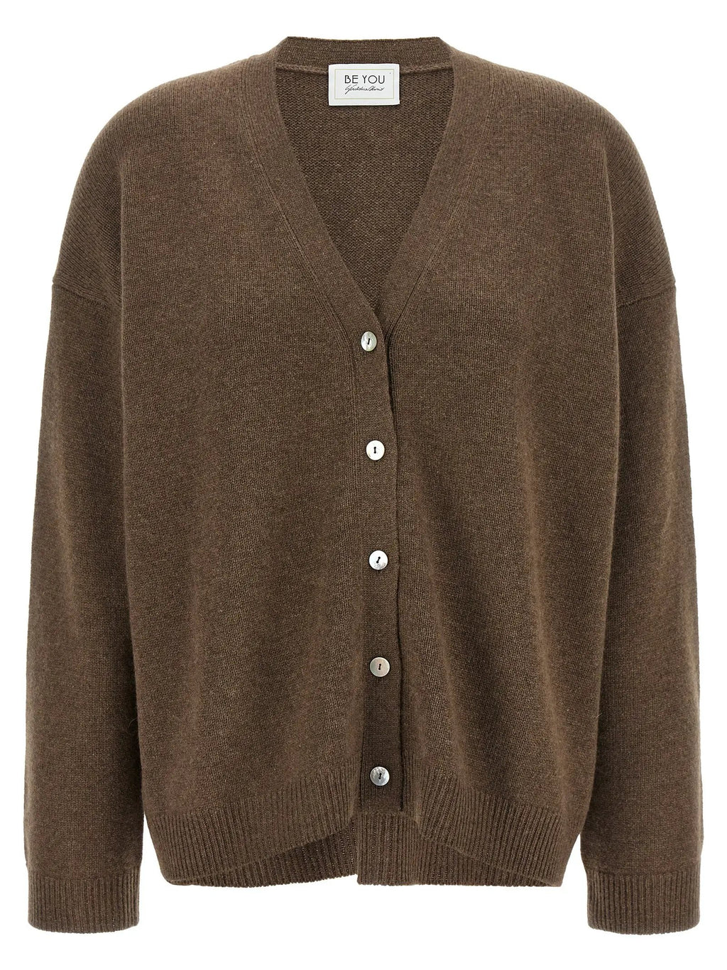 BE YOU BE YOU Brown Cashmere Cardigan