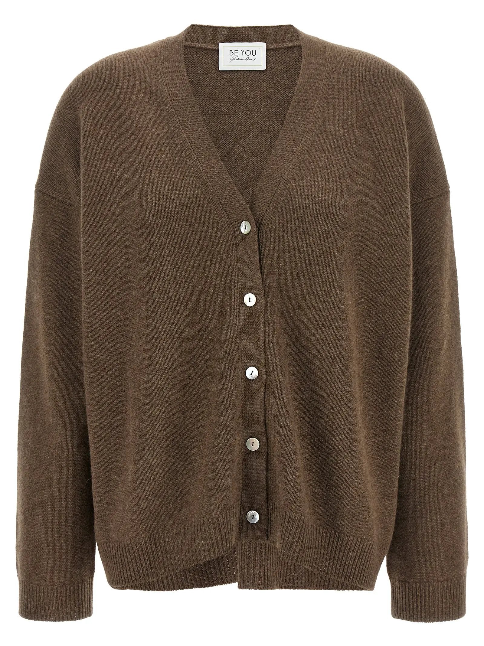 BE YOU BE YOU Brown Cashmere Cardigan