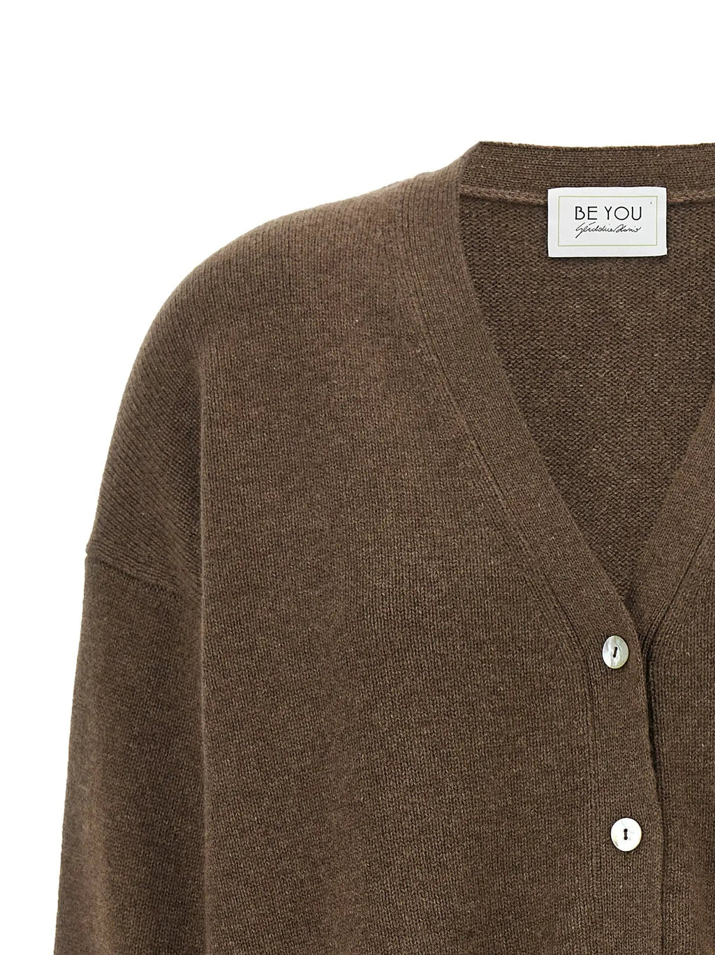 BE YOU BE YOU Brown Cashmere Cardigan