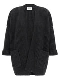 BE YOU BE YOU Gray Cashmere Cardigan