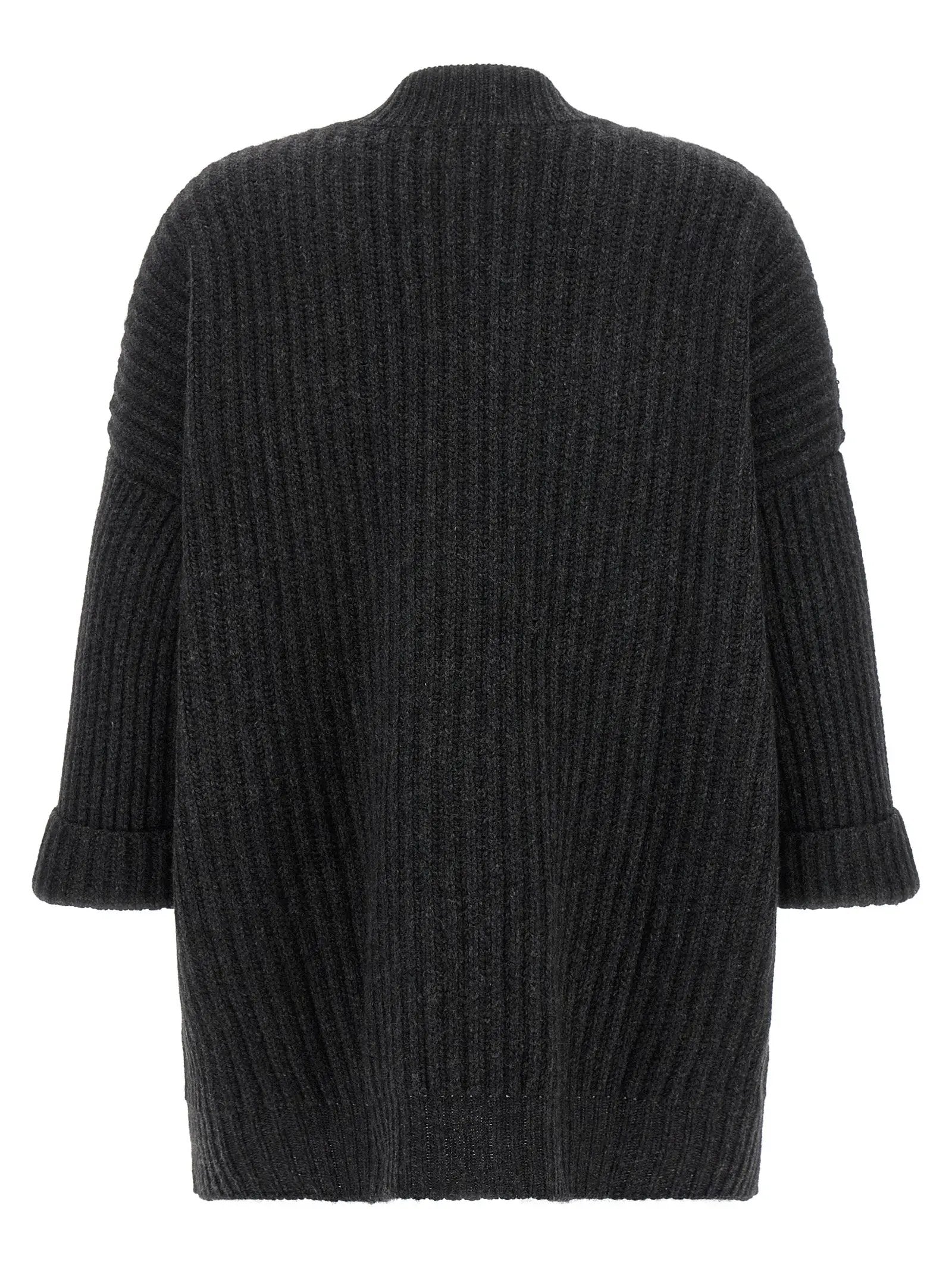 BE YOU BE YOU Gray Cashmere Cardigan