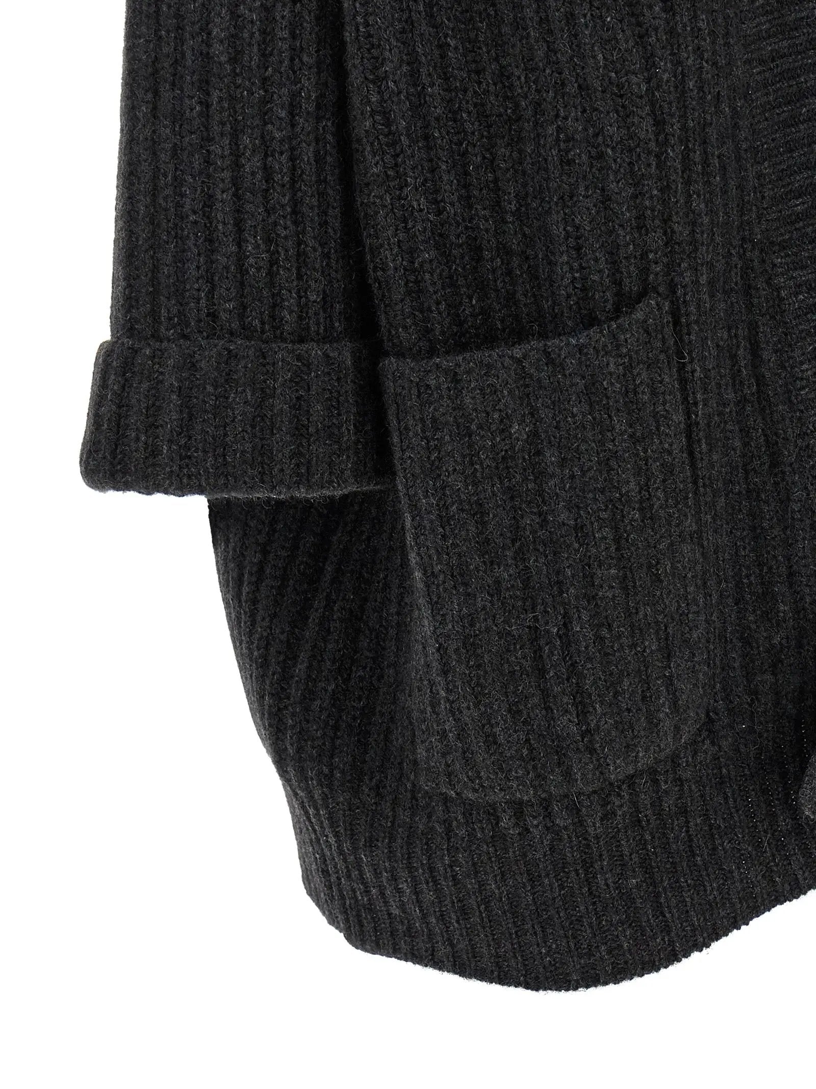 BE YOU BE YOU Gray Cashmere Cardigan