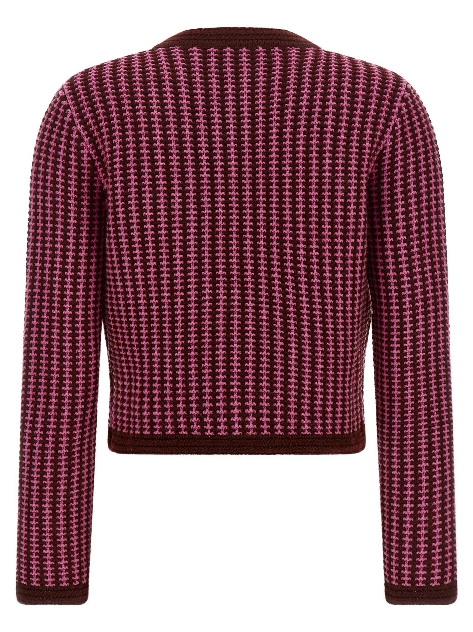 Versace Versace Multicolor Virgin Wool Cardigan
