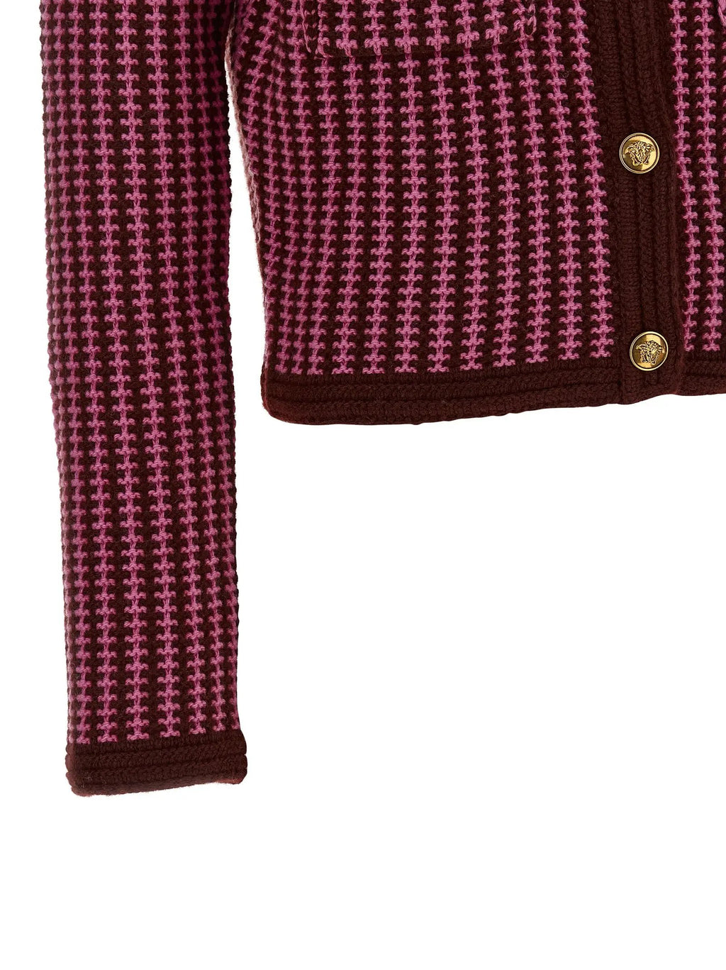 Versace Versace Multicolor Virgin Wool Cardigan