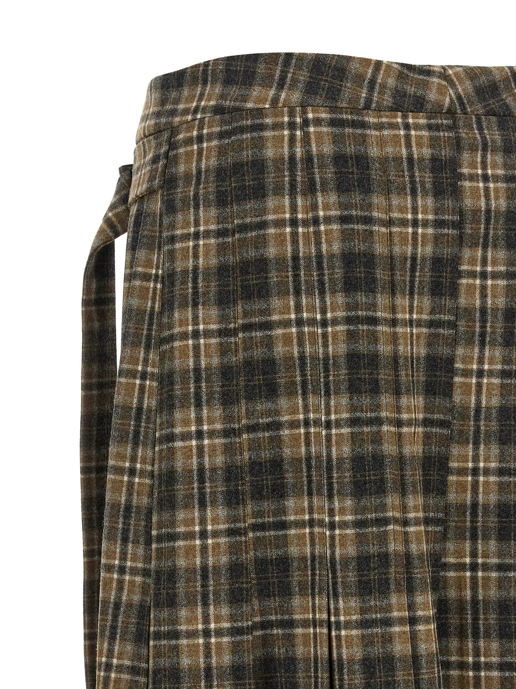 Brunello Cucinelli Brunello Cucinelli Brown Virgin Wool Mini Skirt