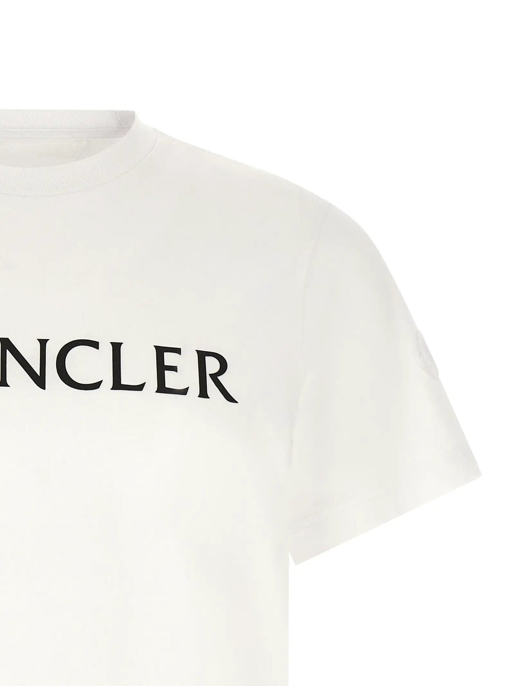 Moncler Moncler White Cotton T-Shirt