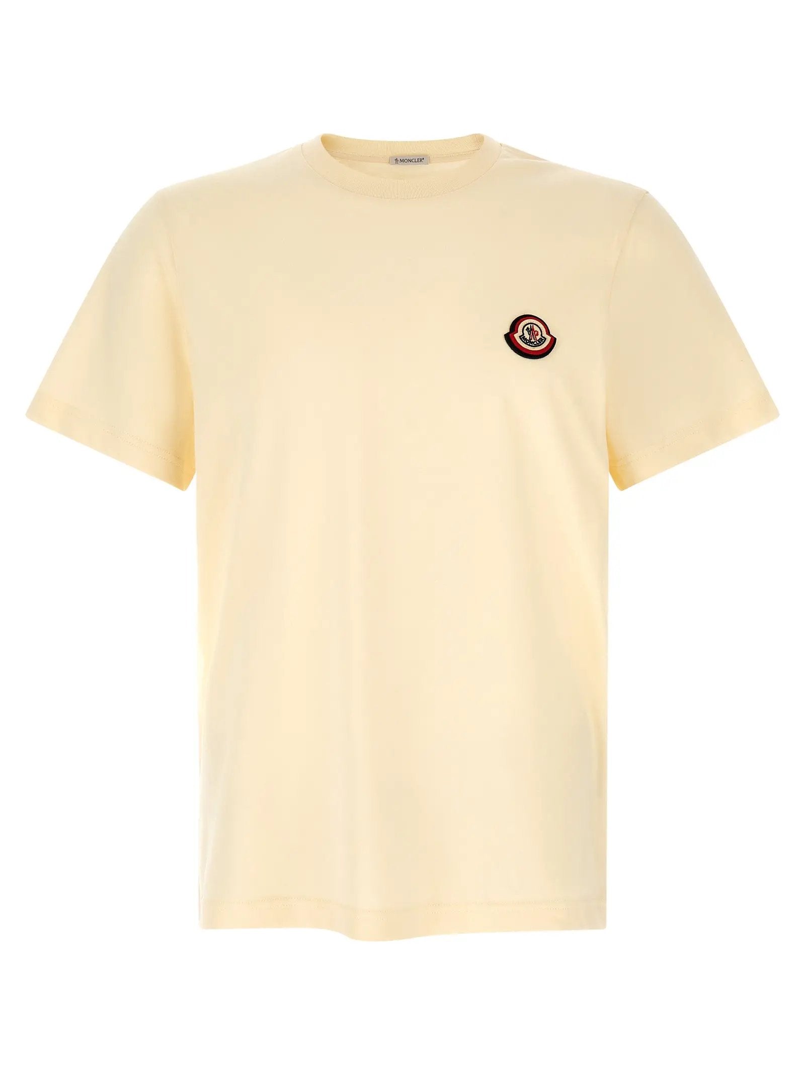 Moncler Moncler White Cotton T-Shirt