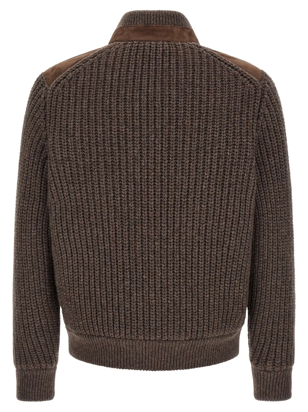 Brunello Cucinelli Brunello Cucinelli Brown Lamb Leather Leather Jacket