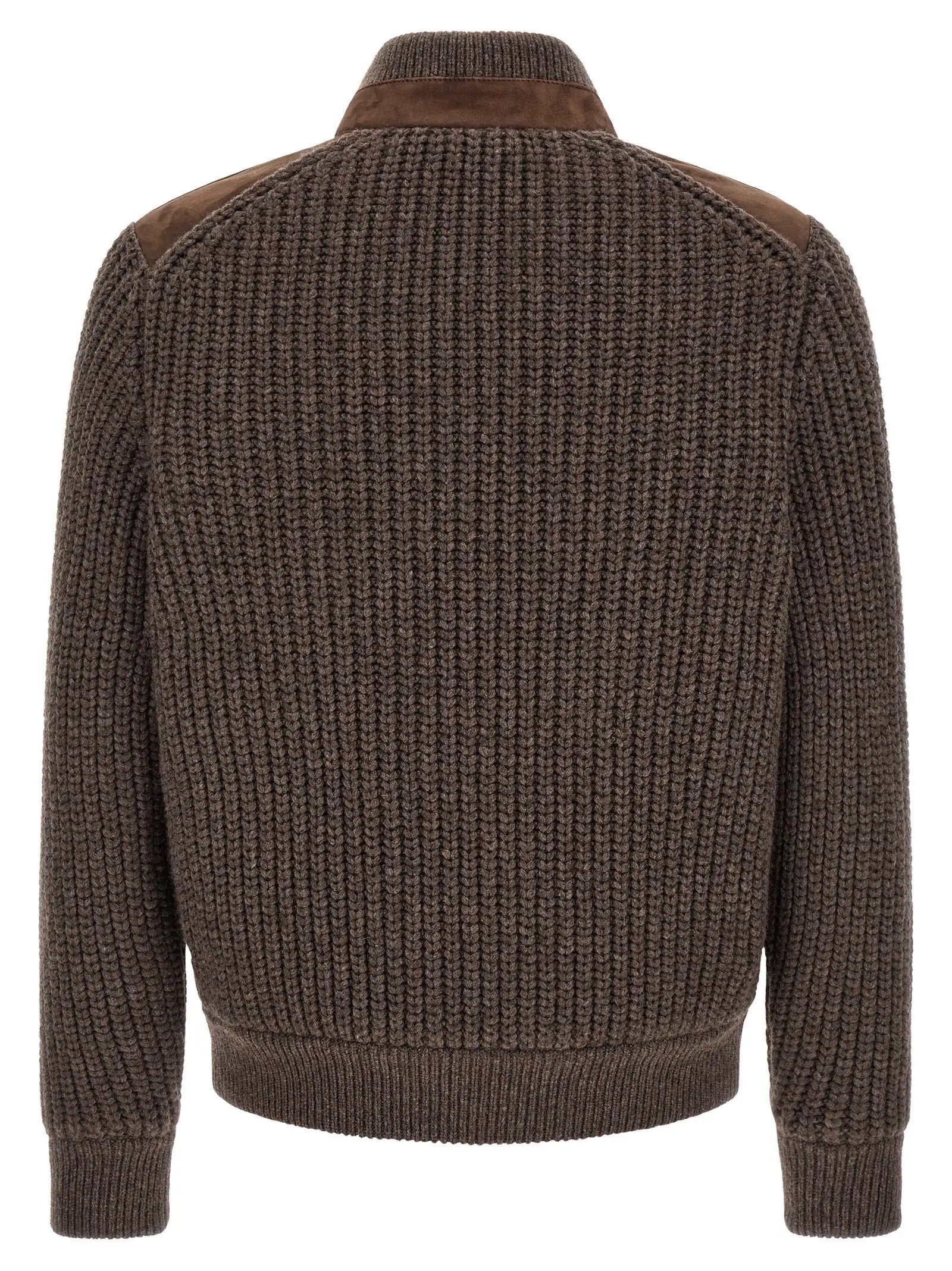 Brunello Cucinelli Brunello Cucinelli Brown Lamb Leather Leather Jacket