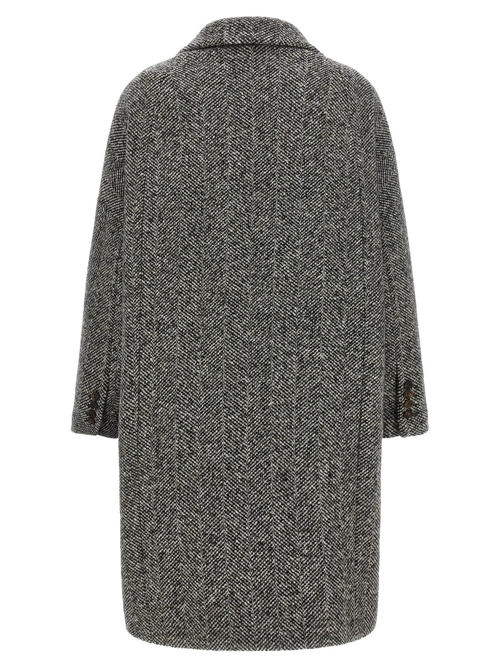 Brunello Cucinelli Brunello Cucinelli Gray Virgin Wool Coat