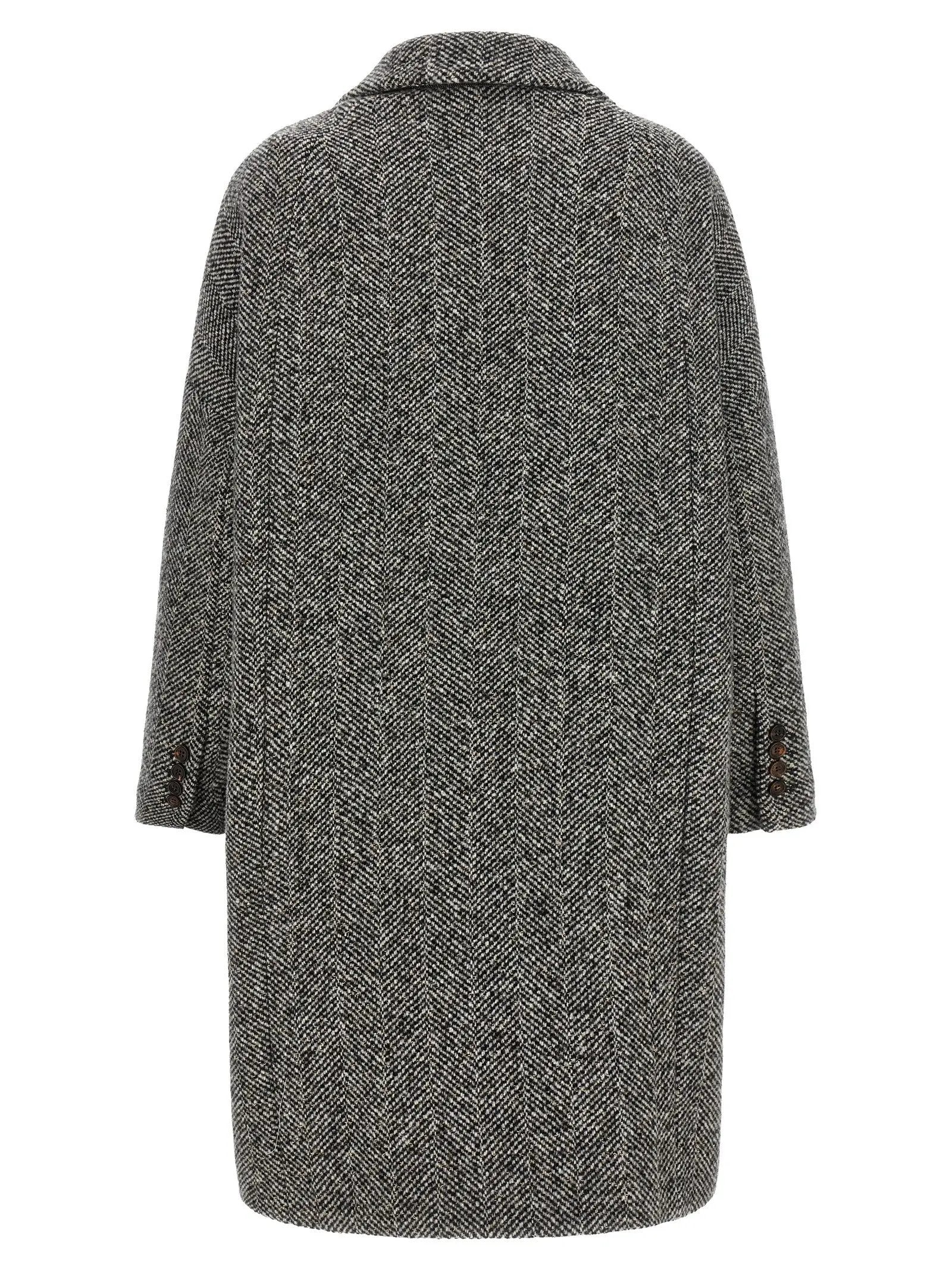 Brunello Cucinelli Brunello Cucinelli Gray Virgin Wool Coat