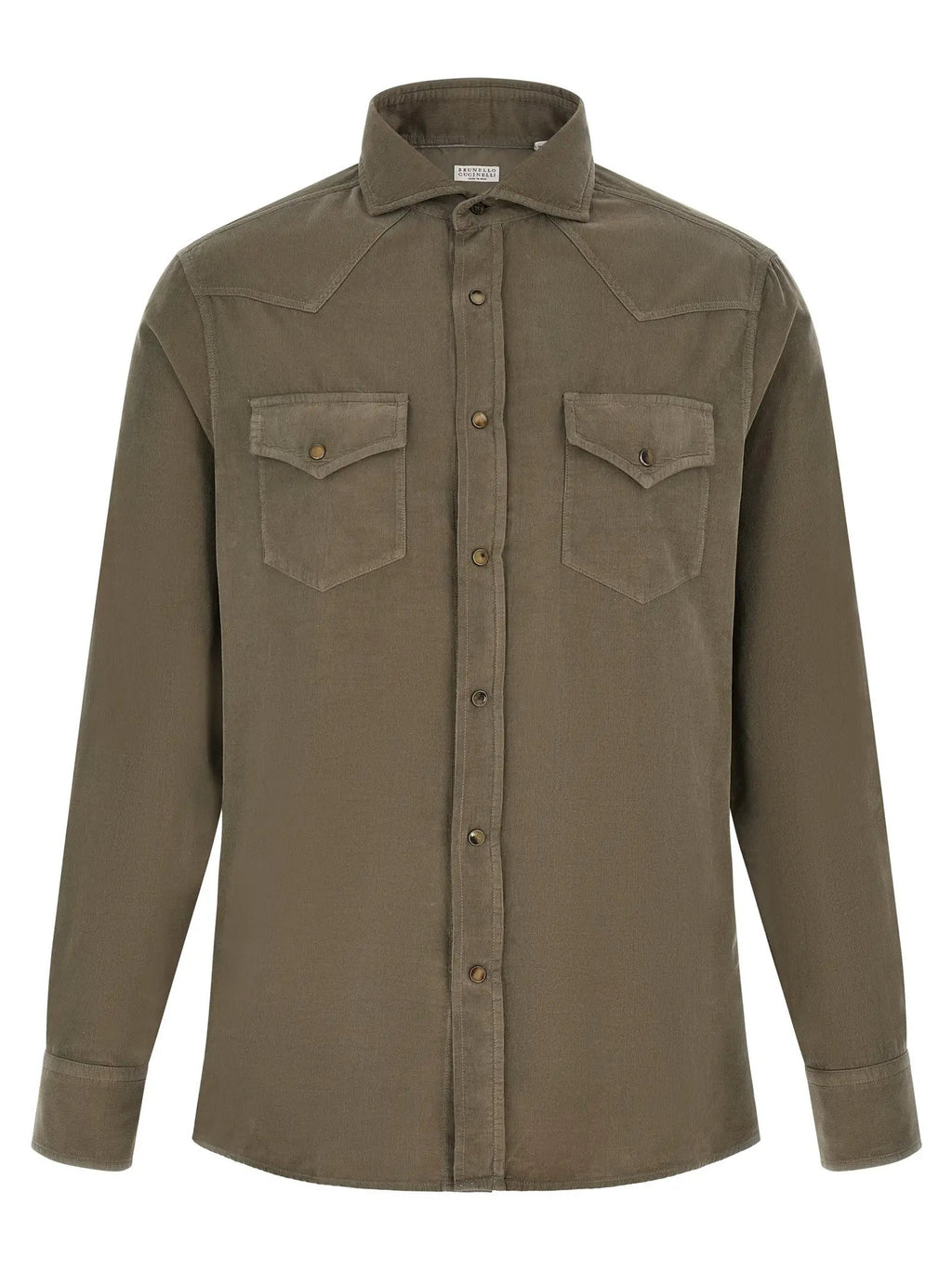 Brunello Cucinelli Brunello Cucinelli Bicolor Cotton Blouse