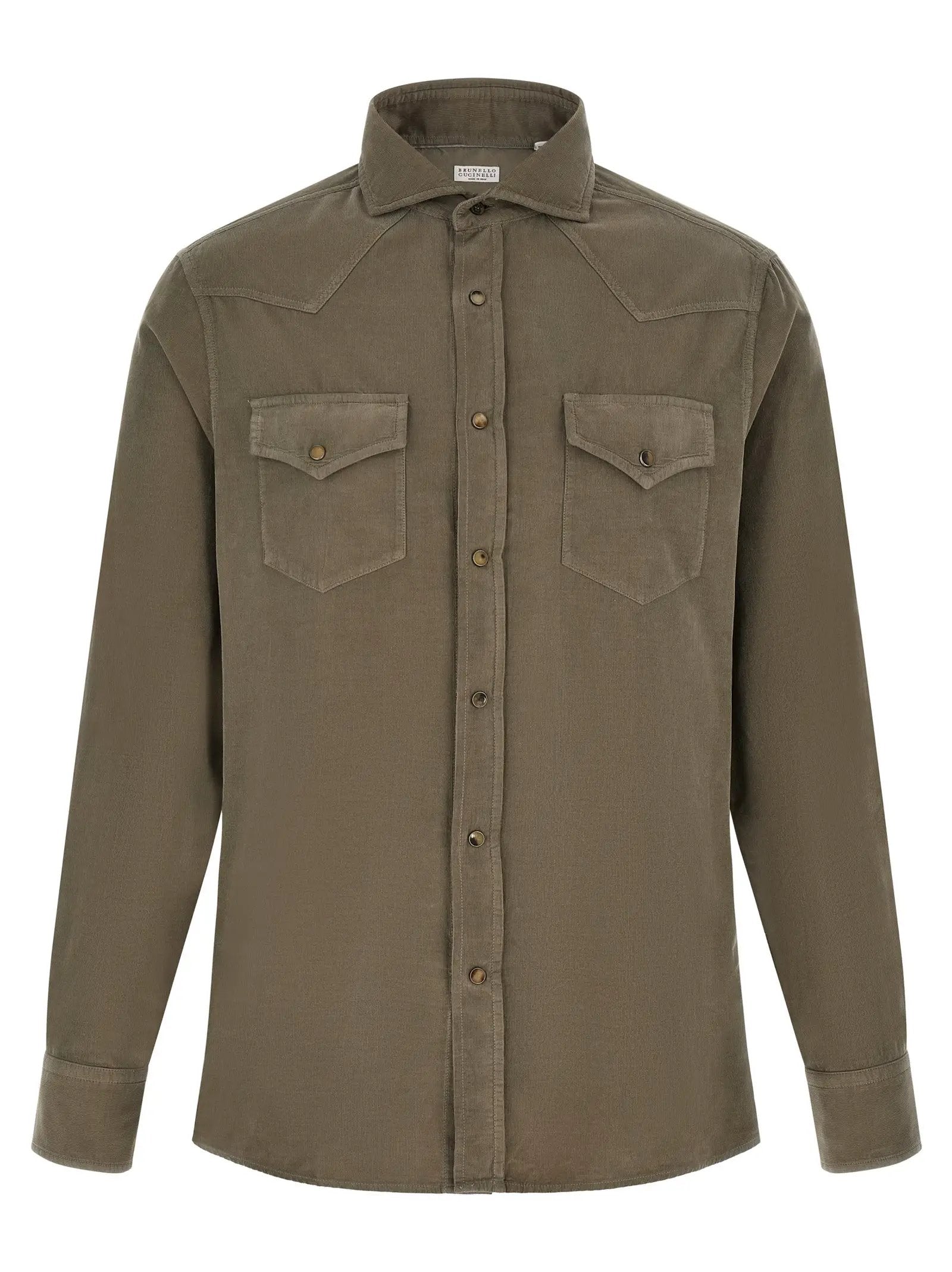 Brunello Cucinelli Brunello Cucinelli Bicolor Cotton Blouse