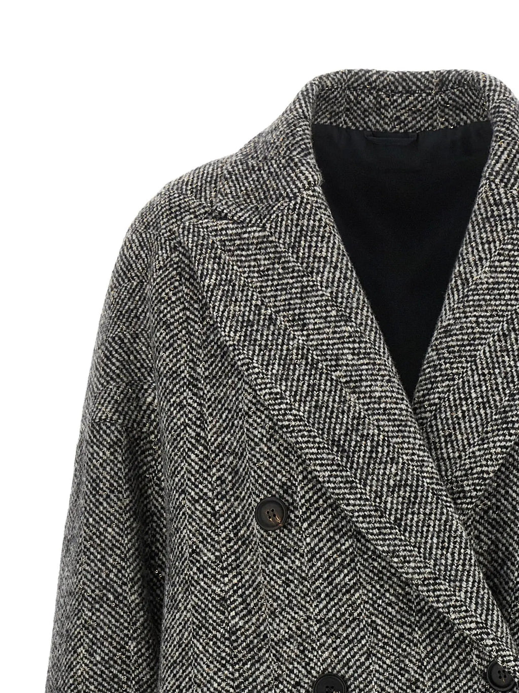 Brunello Cucinelli Brunello Cucinelli Gray Virgin Wool Coat