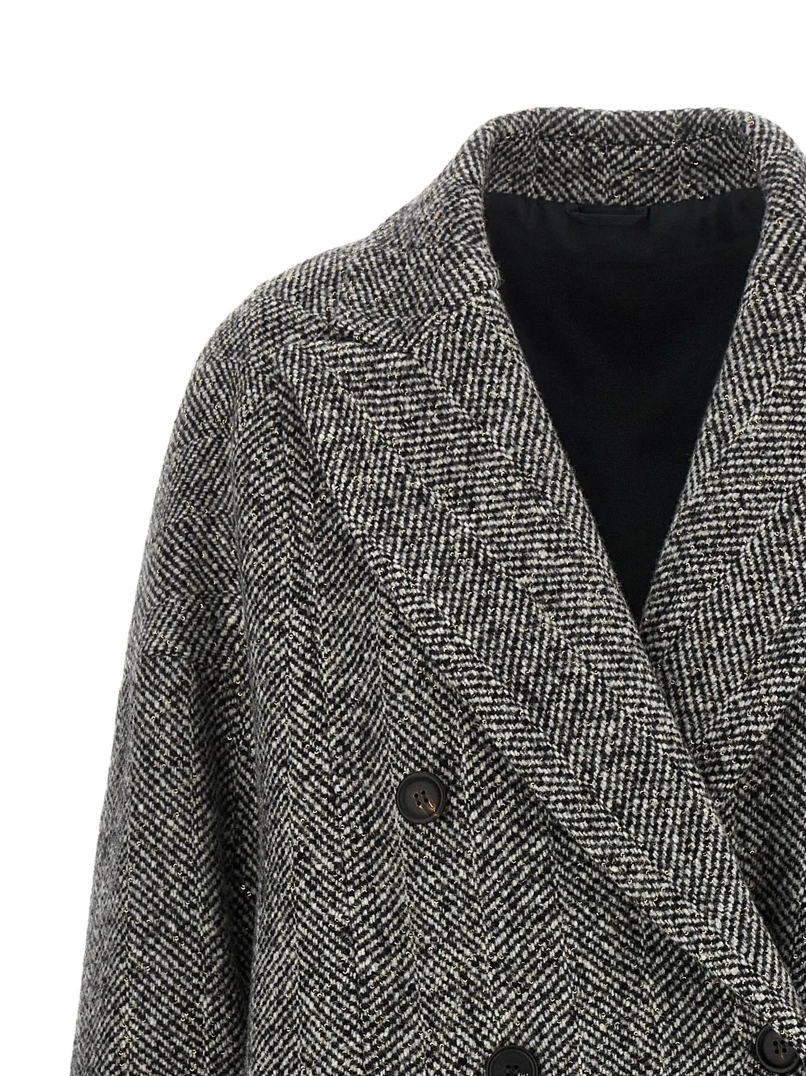 Brunello Cucinelli Brunello Cucinelli Gray Virgin Wool Coat