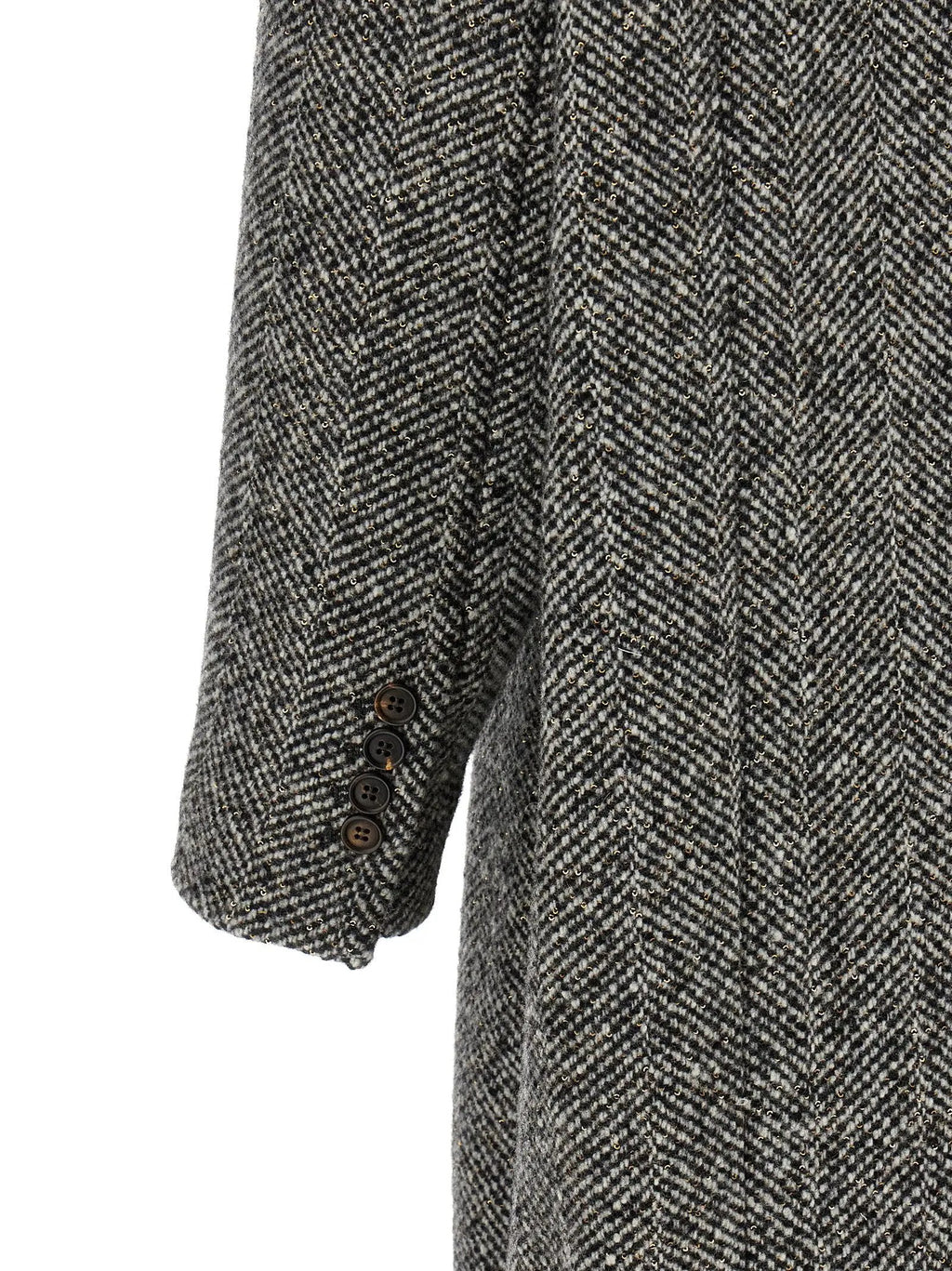 Brunello Cucinelli Brunello Cucinelli Gray Virgin Wool Coat