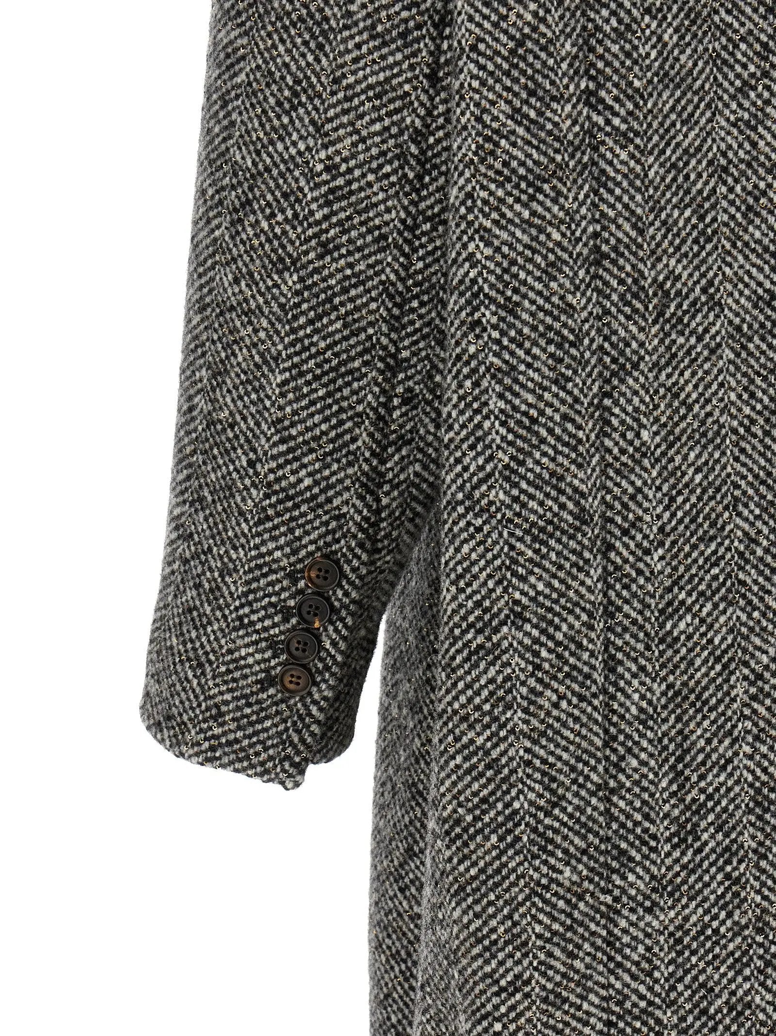 Brunello Cucinelli Brunello Cucinelli Gray Virgin Wool Coat