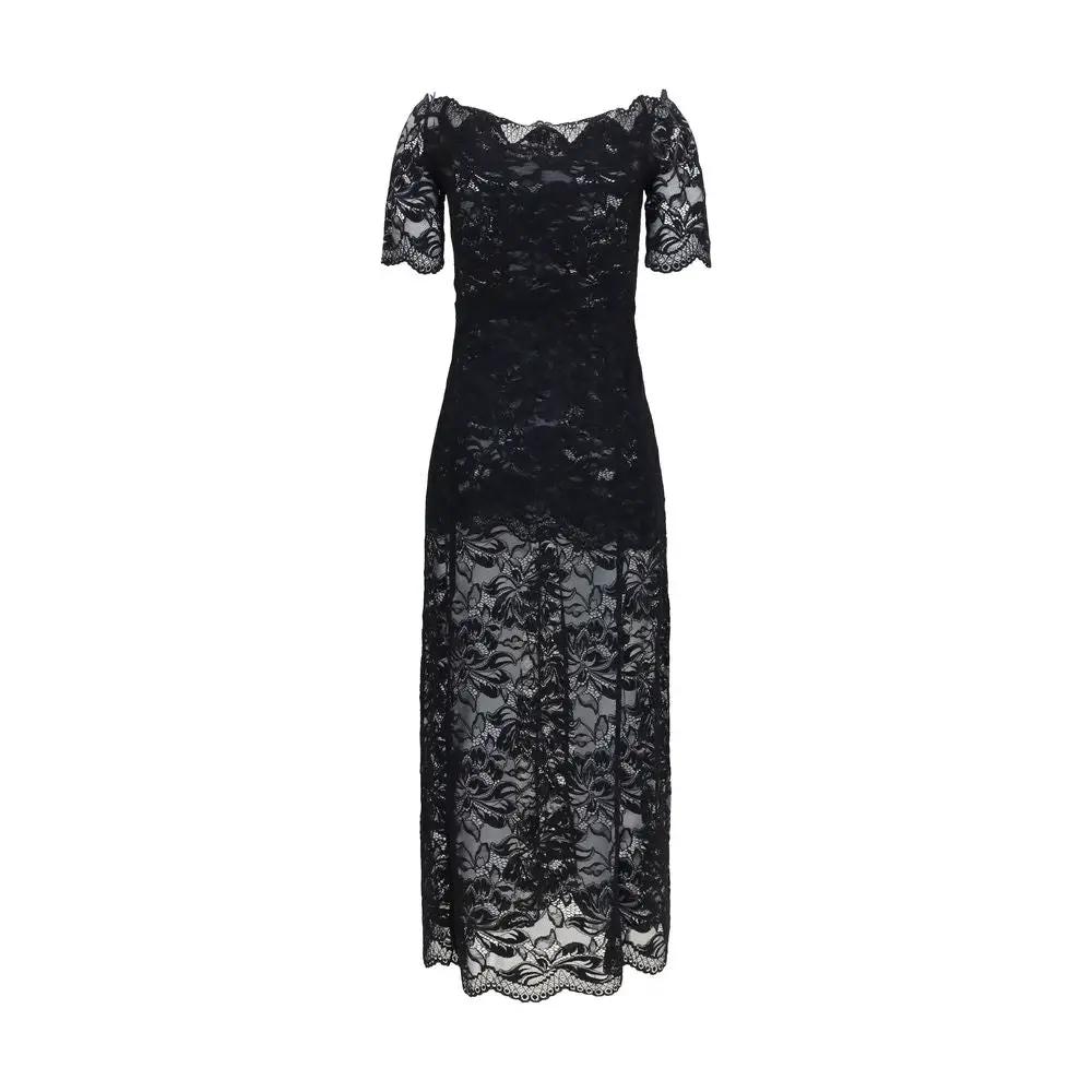 Rabanne Rabanne Black Polyamide Long Dress