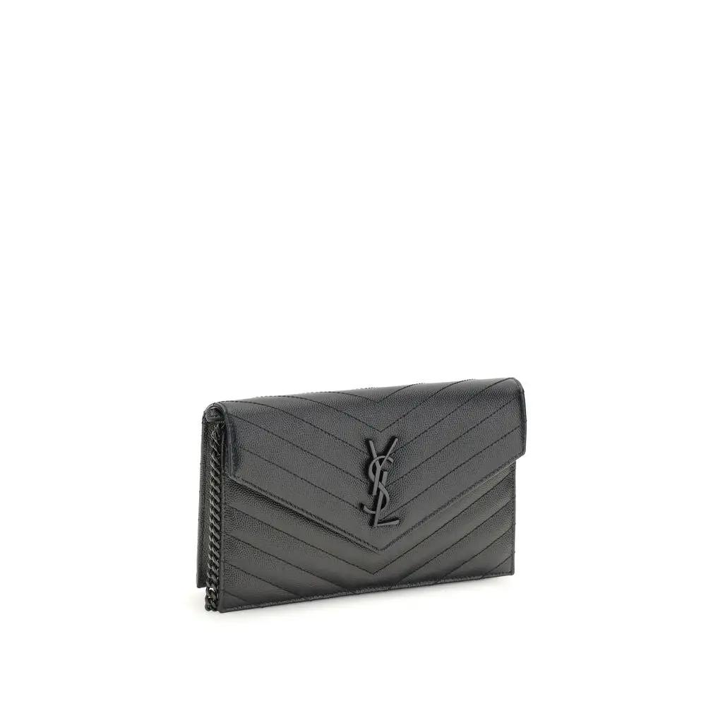Saint Laurent Saint Laurent Black Calf Leather Bos Taurus Wallet