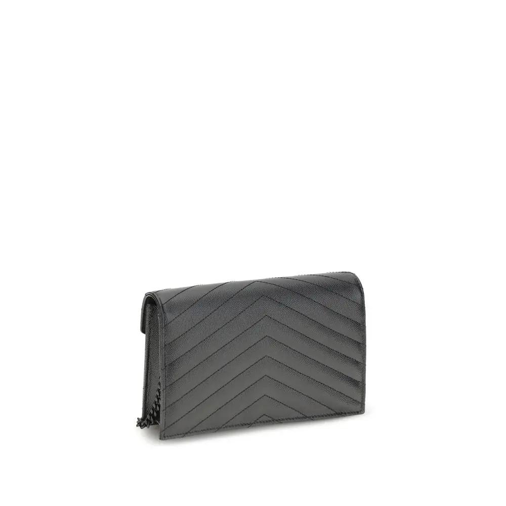 Saint Laurent Saint Laurent Black Calf Leather Bos Taurus Wallet