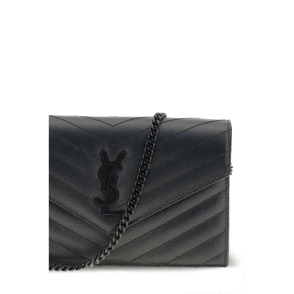 Saint Laurent Saint Laurent Black Calf Leather Bos Taurus Wallet