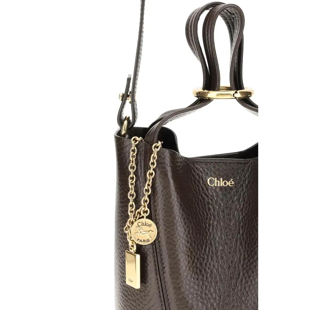 Chloé Chloé Brown Calf Leather Bos Taurus Shoulder Bag