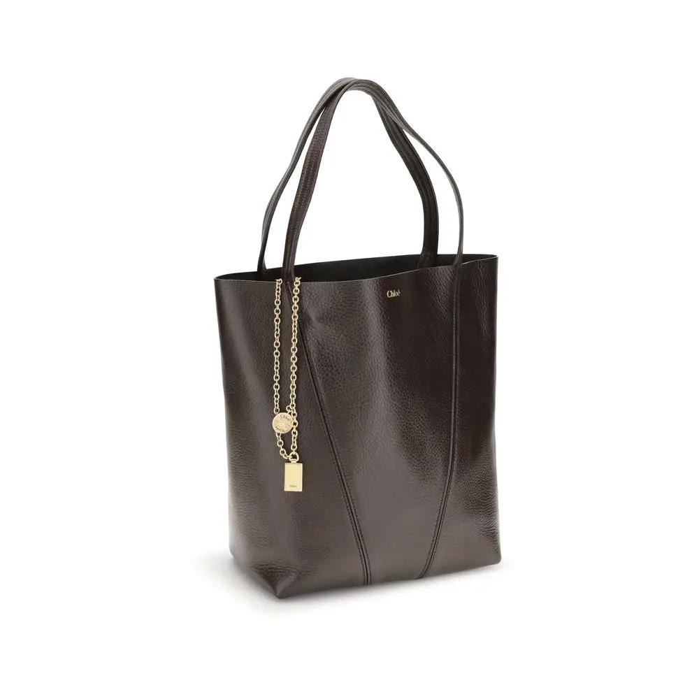 Chloé Chloé Brown Calf Leather Bos Taurus Shoulder Bag