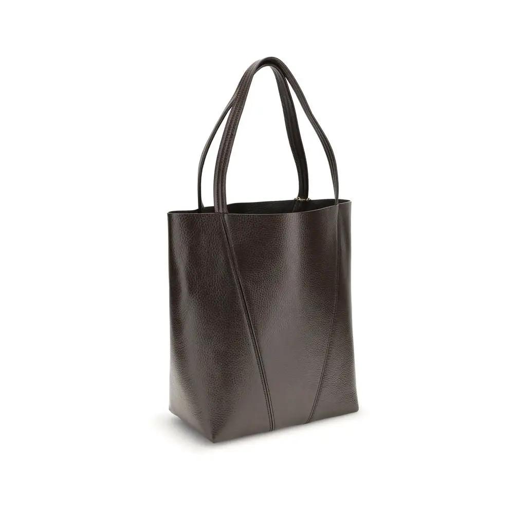 Chloé Chloé Brown Calf Leather Bos Taurus Shoulder Bag