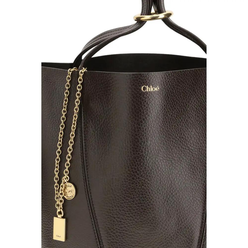 Chloé Chloé Brown Calf Leather Bos Taurus Shoulder Bag