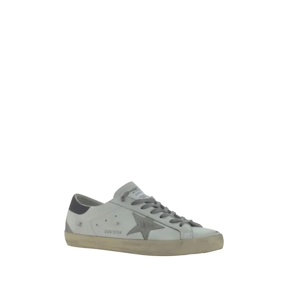 Golden Goose Golden Goose White Goatskin Low Top Sneakers