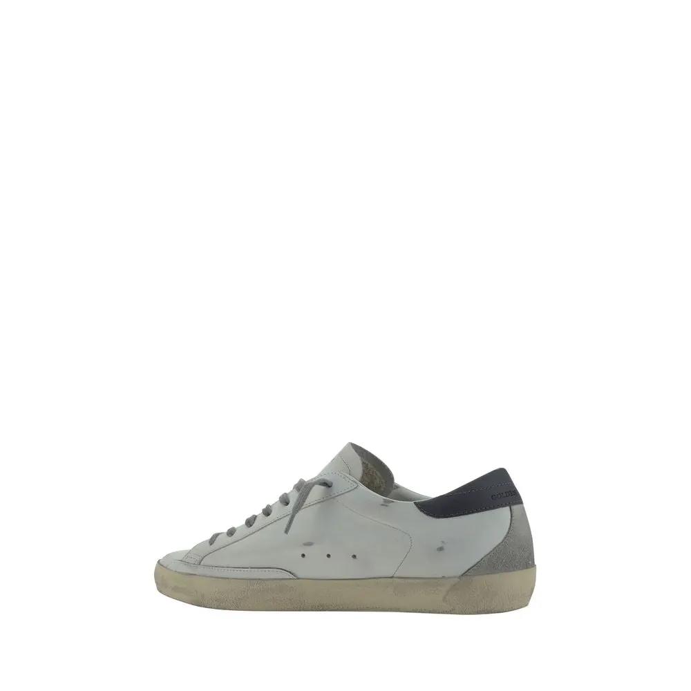 Golden Goose Golden Goose White Goatskin Low Top Sneakers