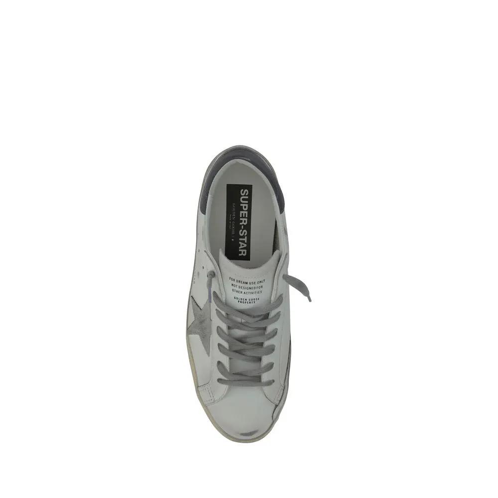 Golden Goose Golden Goose White Goatskin Low Top Sneakers