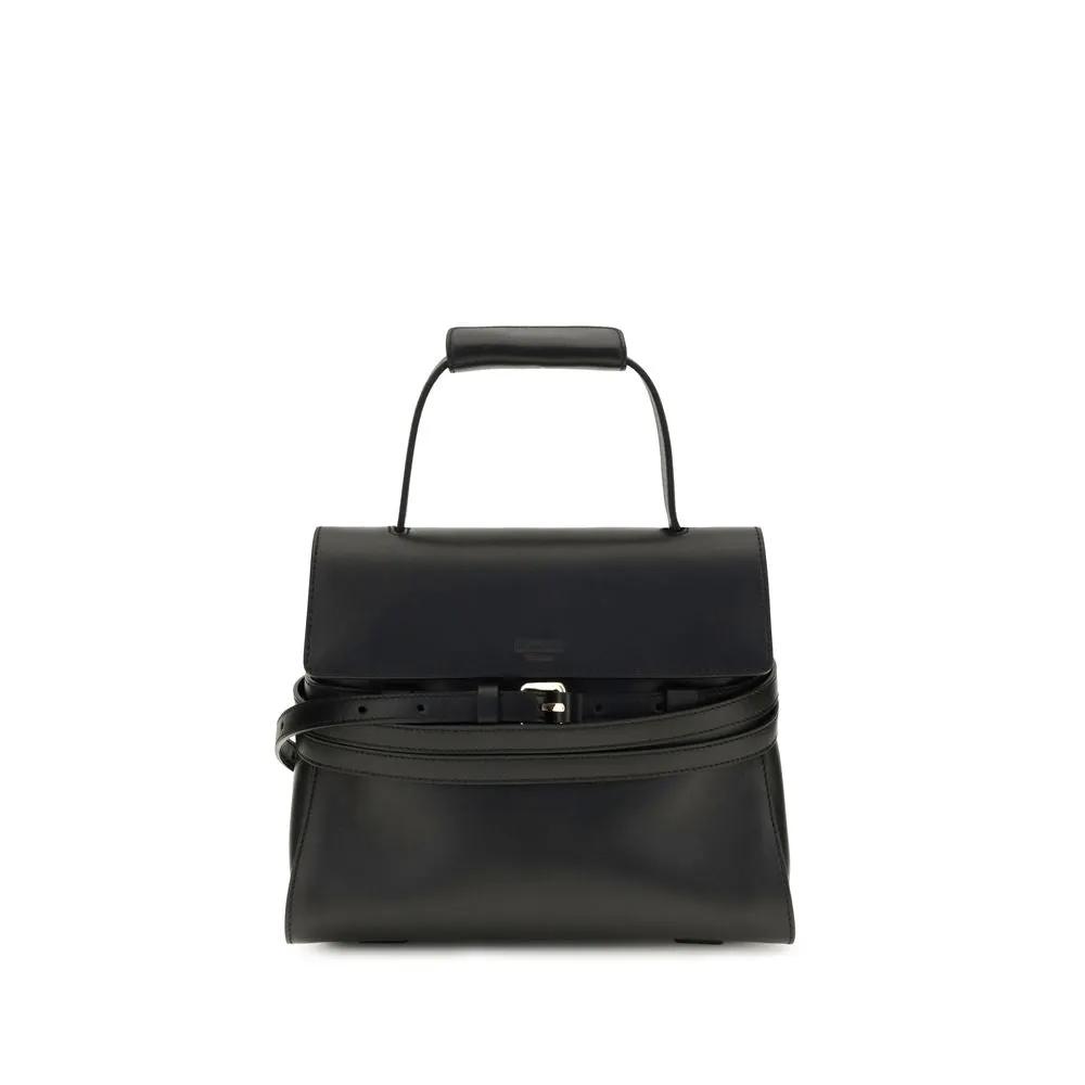 Moschino Moschino Black Calf Leather Bos Taurus Shoulder Bag