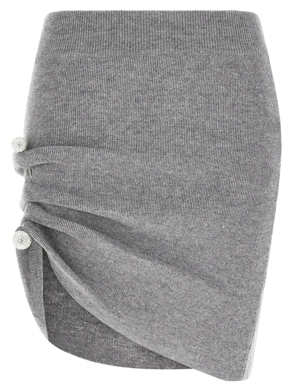 Giuseppe Di Morabito Giuseppe Di Morabito Gray Virgin Wool Long Skirt
