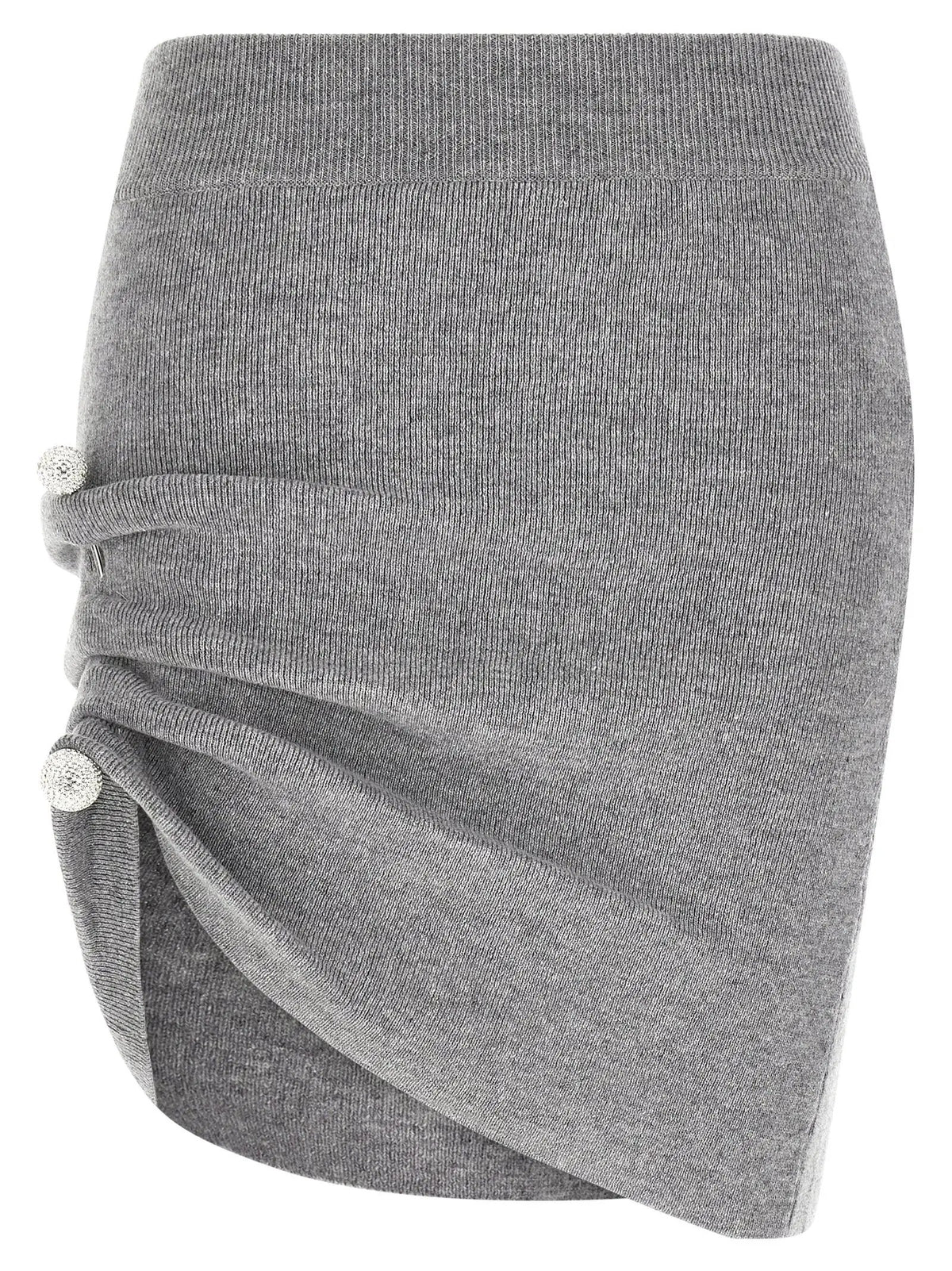 Giuseppe Di Morabito Giuseppe Di Morabito Gray Virgin Wool Long Skirt