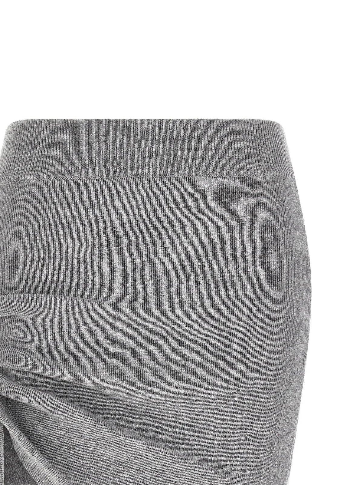 Giuseppe Di Morabito Giuseppe Di Morabito Gray Virgin Wool Long Skirt