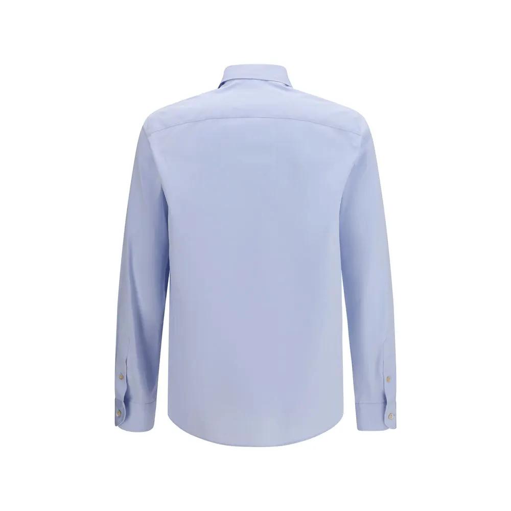 Valentino Garavani Valentino Garavani Blue Cotton Dress Shirt