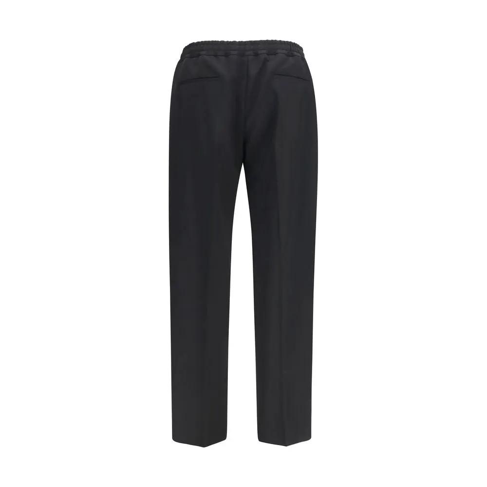 Valentino Garavani Valentino Garavani Black Cotton Chino Pants