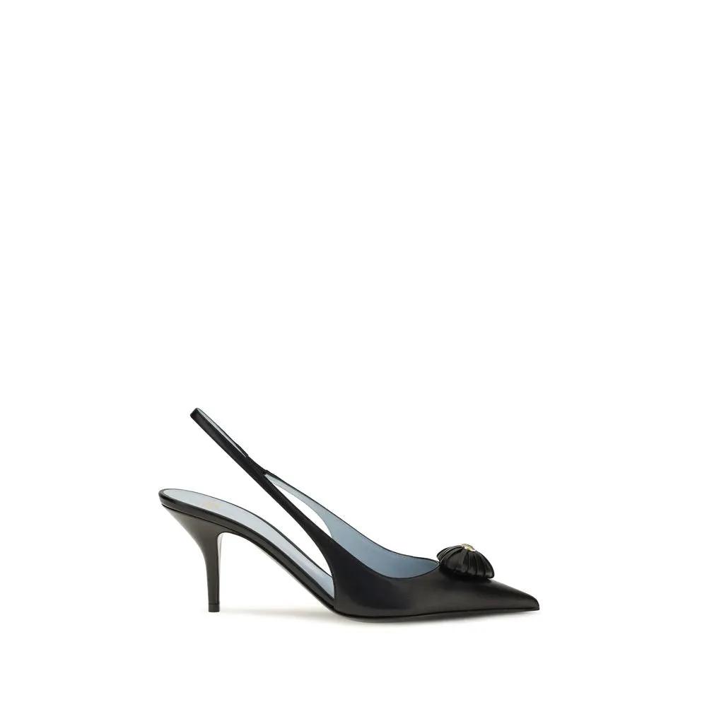 Valentino Garavani Valentino Garavani Black Calf Leather Bos Taurus High Heel Pumps