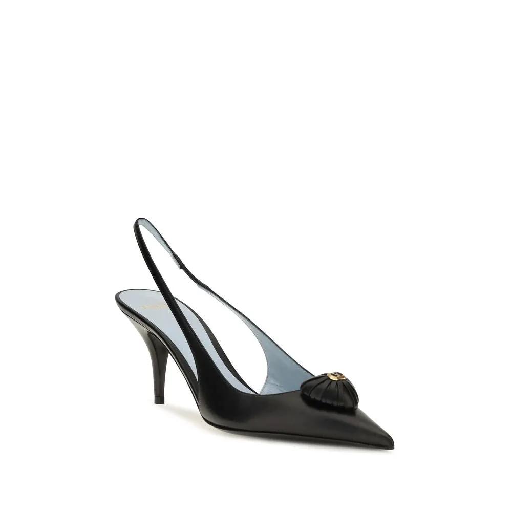 Valentino Garavani Valentino Garavani Black Calf Leather Bos Taurus High Heel Pumps