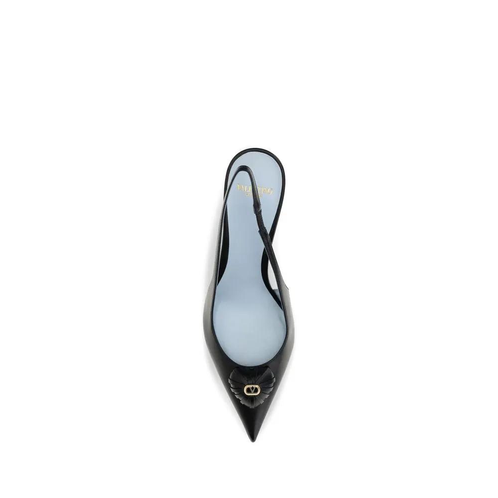 Valentino Garavani Valentino Garavani Black Calf Leather Bos Taurus High Heel Pumps