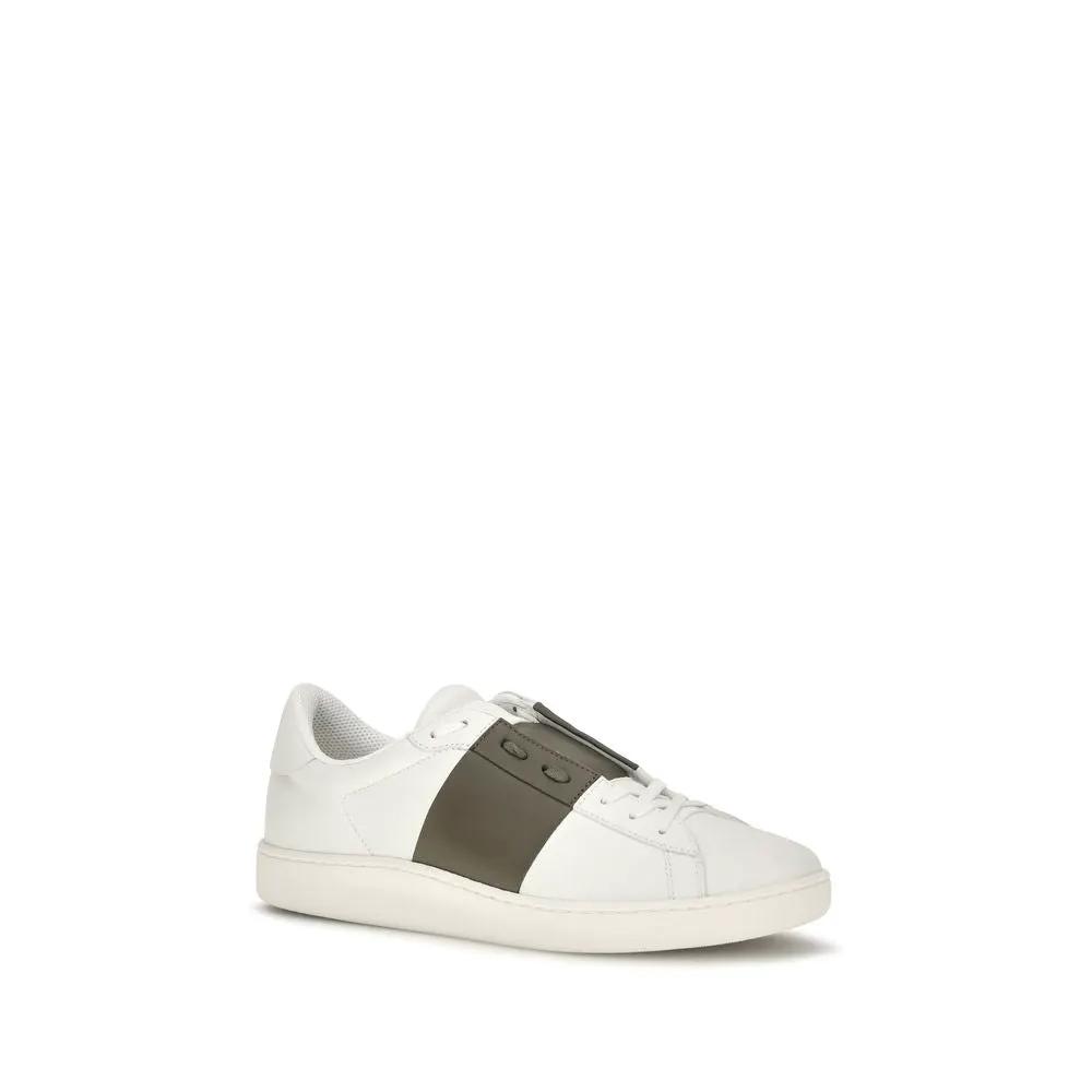 Valentino Garavani Valentino Garavani White Calf Leather Bos Taurus Low Top Sneakers