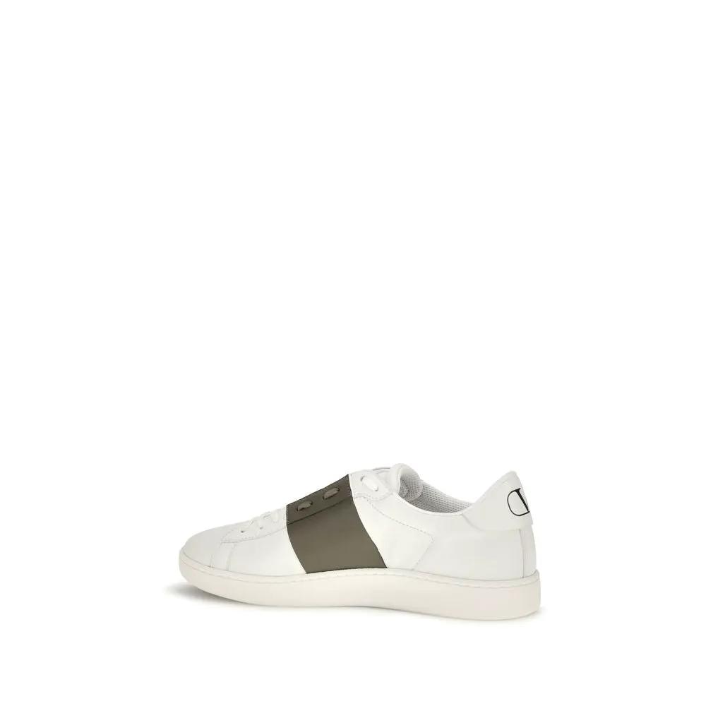 Valentino Garavani Valentino Garavani White Calf Leather Bos Taurus Low Top Sneakers